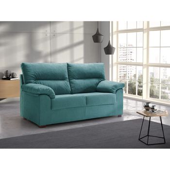 Sofa Delling 3 Plazas Turquesa 3 Plazas 185x90 Cm Tejido Con Sistema Acualine Tanuk