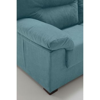 Sofa Odin 3 Mas 2 Plazas Turquesa 5 Plazas 185x89 Cm Tejido Con Sistema Acualine Tanuk