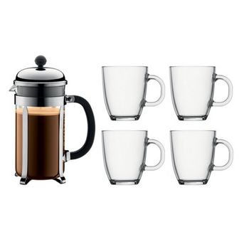 Bodum Set Cafetera + 4 Tazas 30 Cl - K1928-16cos