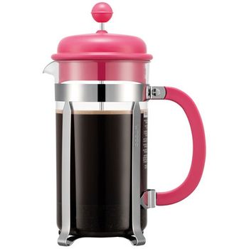 Bodum Caffettiera Cafetera De Prensa Francesa, 8 Tazas, 1,0 L, Rosa - 1918-539btr