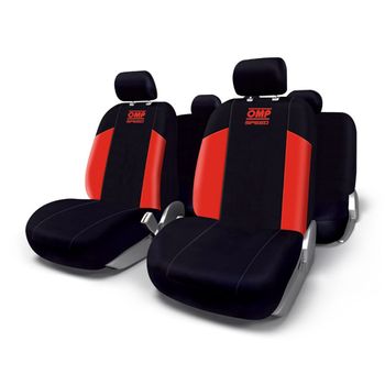 Kit Funda Asientos Omp Speed Roja