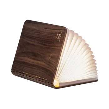 Lámpara Libro De Madera Pequeña - Smart Book Light - Nogal