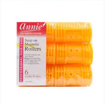 Rulos Annie Jumbo Naranja (6 Uds)