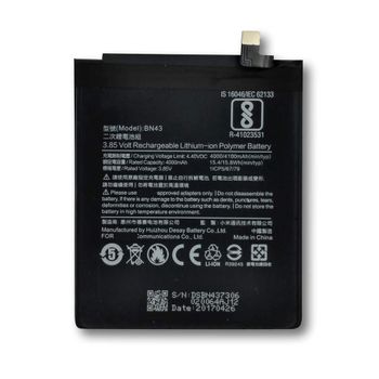 Bateria Compatible Xiaomi Bn43 - Xiaomi Redmi Note 4x (32gb)   (version Global) (4100mah) / Capacidad Original / Repuesto Nuevo