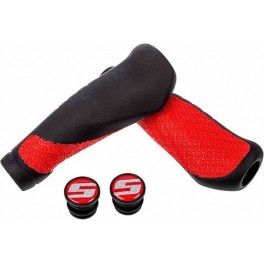 Sram Puños Comfort Grips 133 Mm Negro-rojo