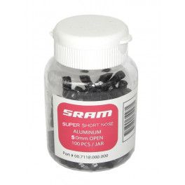 Sram Embouts P. Gaine Dér. 100 Pièces 4 Mm Int Noir Super-