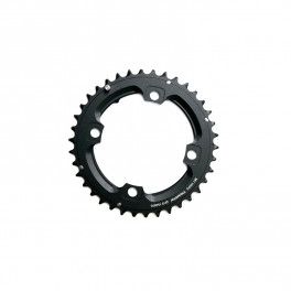 Sram Plato Truvativ Mtb X0/x9 104 Bcd 2x10v 4 Agujeros 38d Alu. Negro Con Pin De Cadena (38/24)