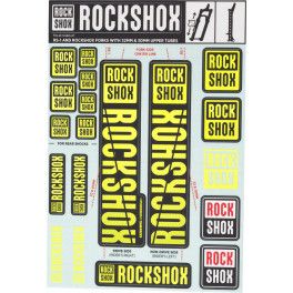 Rockshox Rec Kit Adhesivos Barra 30/32/rs1 2018 Ne01 Yellow
