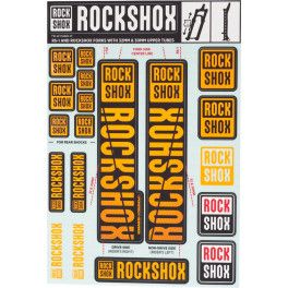 Rockshox Rec Kit Adhesivos Barra 30/32/rs1 2018 Ne02 Orange