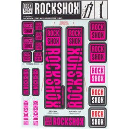 Rockshox Rec Kit Adhesivos Barra 35mm 2018 Magenta