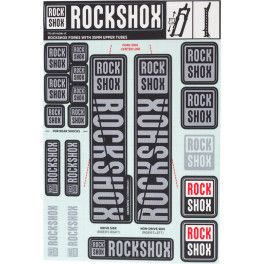 Rockshox Rec Kit Adhesivos Barra 35mm 2018 Polar Grey