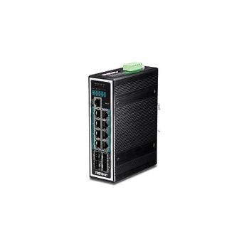 Trendnet - Ti-pg1284i Managed Network Switch L2+ Gigabit Ethernet (10/100/1000) Energía Sobre Ethernet (poe) Negro