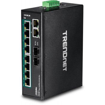 Trendnet - Ti-pg102 Unmanaged Network Switch Gigabit Ethernet (10/100/1000) Energía Sobre Ethernet (poe) Negro Swit