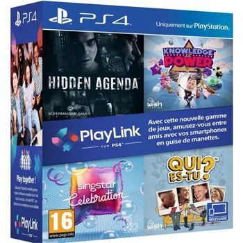 Pack Playlink Ps4: ¿qui Es Tu? + El Conocimiento Es Poder + Celebración Singstar + Agenda