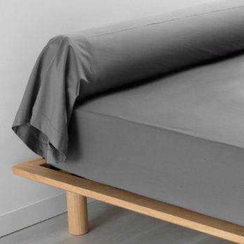 Funda De Almohada Percal Antracita 85 X 185 Cm