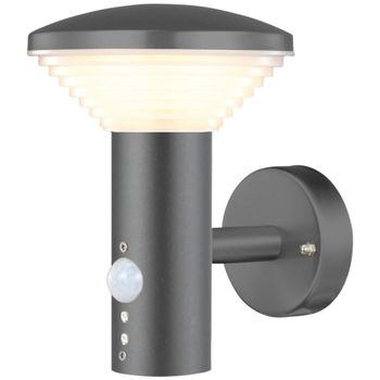 Lámpara Led De Pared De Jardín Con Sensor Pir Bitburg Lux1704z Luxform