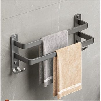 Toallero Soporte De Toallas Estante Para Baño De Pared 50cm