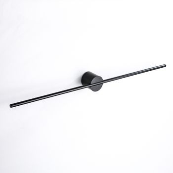 Toallero De Baño, Toallero De Pared De Acero Inoxidable (negro 50cm)