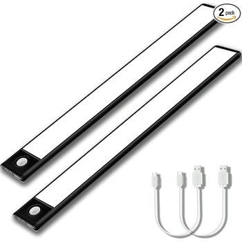 Luz Cambiante Tricolor Para Iluminación Bajo Armarios De Cocina, Led Negro 40 Cm