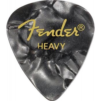 Fender 351 Shape Black Moto Heavy Pack 12 Púas