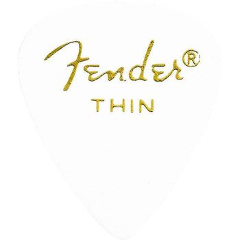 Fender 351 Shape White Thin 12 Púas