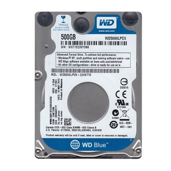 Western Digital 2.5" Disco Duro 500gb Wd Blue Wd5000lpcx 16mb 5.400rpm