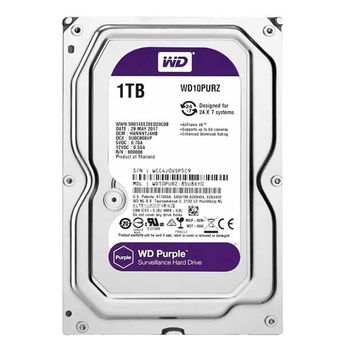 Western Digital 3.5" Disco Duro 1tb Wd Purple Wd10purz Sata3 64mb 6gb/s