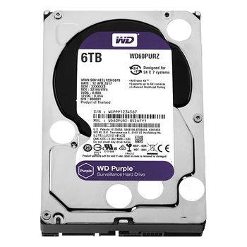 Western Digital 3.5" Disco Duro 6tb Wd Purple Wd60purz Sata3 64mb 6gb/s