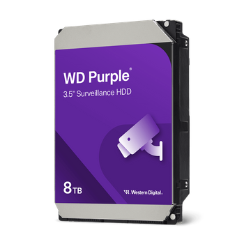 Wd Purple, 3.5'', 8tb, Sata/600, 5640rpm, 256mb Cache (2024)