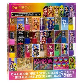 Set Esmaltes Rainbow High Townley Girl Espaciadores Dedos Y Adhesivos
