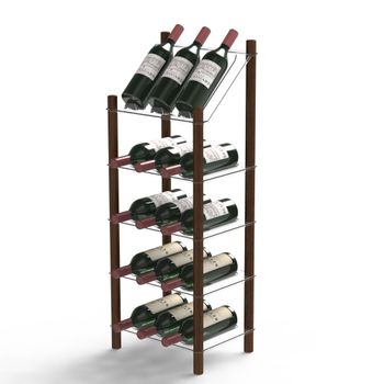 Mywinebar: Organizador De Vinos Elegante Y Práctico Con 15 Botellas.