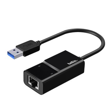 Adaptador Ethernet Belkin Rj45 A Usb 3.0 Superspeed Usb 3.0 1gb/s Negro