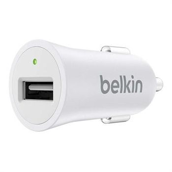 Belkin Cargador Móvil - Adaptador De Corriente - Automóvil - 2.4 A (usb (solo Alimentación)) - Blanco