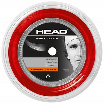 Cordaje Para Raqueta De Tenis Head Hawk Touch Reel 200m -1.25-rojo