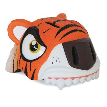 Casco De Bicicleta Para Niños De 2 A 7 Años  Crazy Safety Tigre Naranja - Homologado Y Certificado Según Norma En 1078