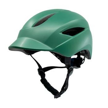 Casco Urbano De Bici  Crazy Safety Luz Usb Recargable, L  Verde Mate