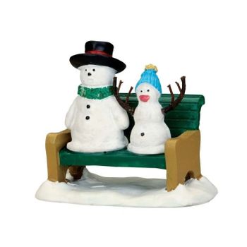 Figura Lemax Muñecos De Nieve Padre E Hijo Modelo 52368