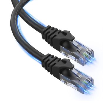 Cable Ethernet 12 Metros Cat6 Lan 10gbps Rj45 Negro Ultra Clarity Cable