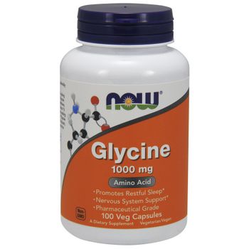 Now Foods Glycine 1000 Mg 100 Cápsulas Vegetales