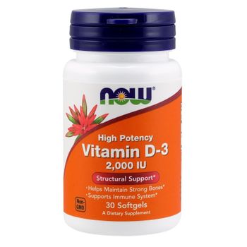 Now Foods Vitamin D-3 2000 Iu 30 Perlas