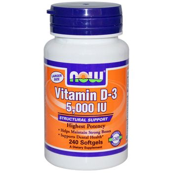 Now Foods Vitamin D-3 5000 Iu 240 Softgels