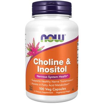 Now Foods Colina/inositol 250/250mg 100 Cápsulas