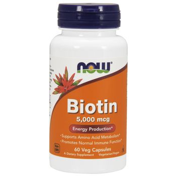 Now Foods Biotin 5000 Mg 120 Unidades