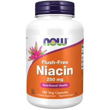 Now Foods Niacin Flush Free 250 Mg Cápsulas Vegetales