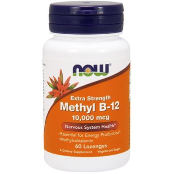 Now Foods Methyl B-12 10.000mcg Extra Strength 60 Lozenges