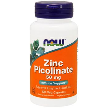 Zinc Picolinato 50 Mg Now Foods 60 Cápsulas Vegetales