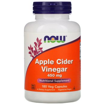 Now Foods Apple Cider Vinegar 450 Mg 180 Capsulas