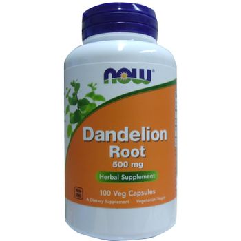 Now Foods Dandelion Root 500mg 100 Veggie Capsules