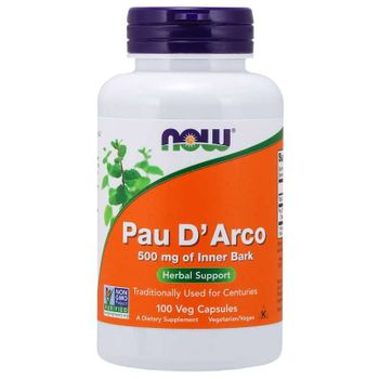 Now Foods Pau D'arco 500 Mg 100 Cápsulas