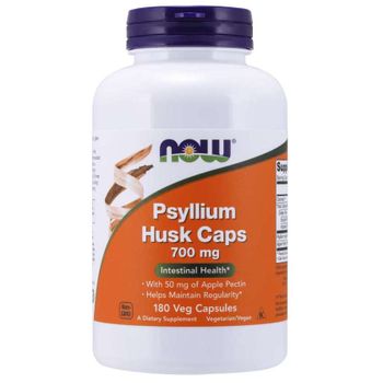 Now Foods Psyllium Husk 700 Mg 180 Cápsulas